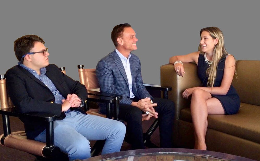 Hailey and Remi interview Kevin Harrington for Reel Heroes
